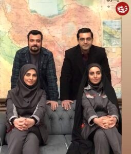 عکس| سفر زمان؛ «مرضیه توفیقی» در کنار «شیوا، بهروز و جواد» در پشت‌صحنه «بچه مهندس4»