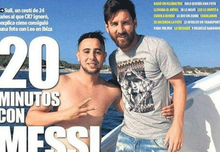 شنای یک کیلومتری این مرد برای دیدار با مسی (عکس) شنای یک کیلومتری این مرد برای دیدار با مسی (عکس)