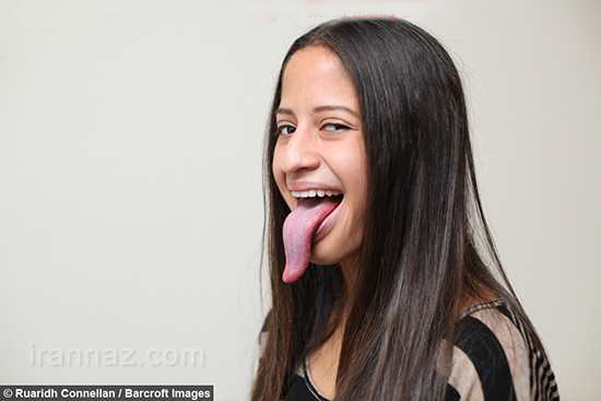 این دختر زیبا درازترین زبان دنیا را دارد +تصاویر این دختر زیبا درازترین زبان دنیا را دارد +تصاویر