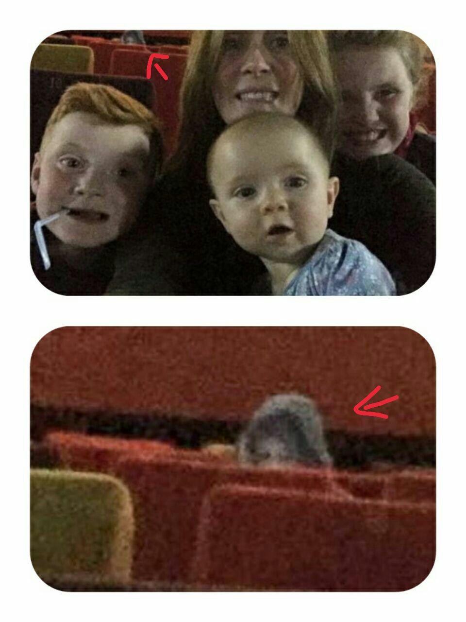 حضور روح یک دختر در سینما (عکس)