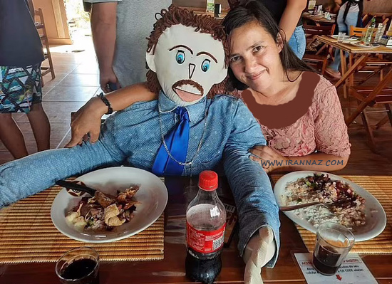 ازدواج عجیب این زن با عروسک و بچه دار شدنش