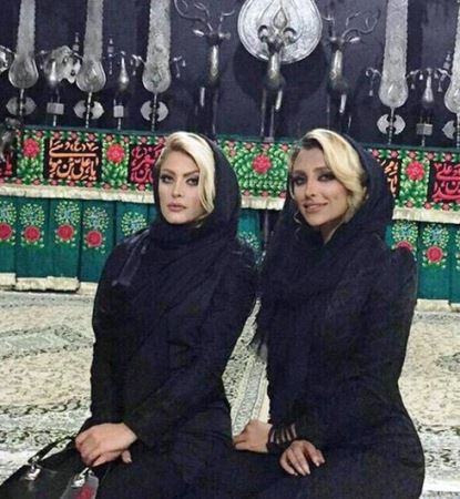 چهره جنجالی خانم مانکن معروف در هیئت عزاداری (عکس)