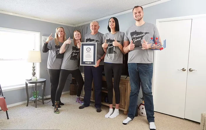 قدبلندترین خانواده دنیا که در گینس به ثبت رسیده!!