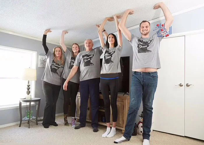 قدبلندترین خانواده دنیا که در گینس به ثبت رسیده!!