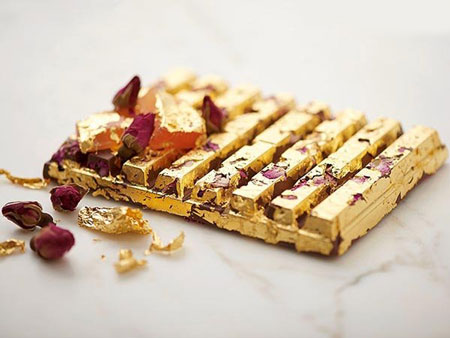 غذاهایی که از طلای واقعی تهیه شده اند (عکس) غذاهایی که از طلای واقعی تهیه شده اند (عکس)