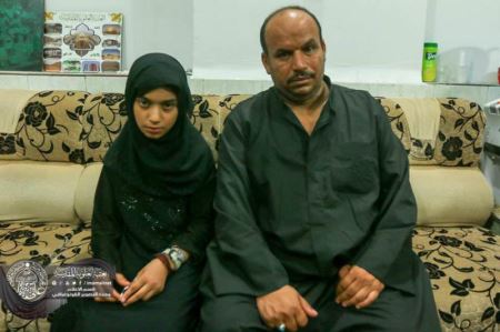 دختری که در حرم امام علی روز عاشورا شفا گرفت ! (عکس)