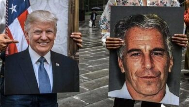 خبر جدید؛ نصب مجسمه‌ ترامپ و یک مجرم جنسی مقابل کنگره آمریکا!