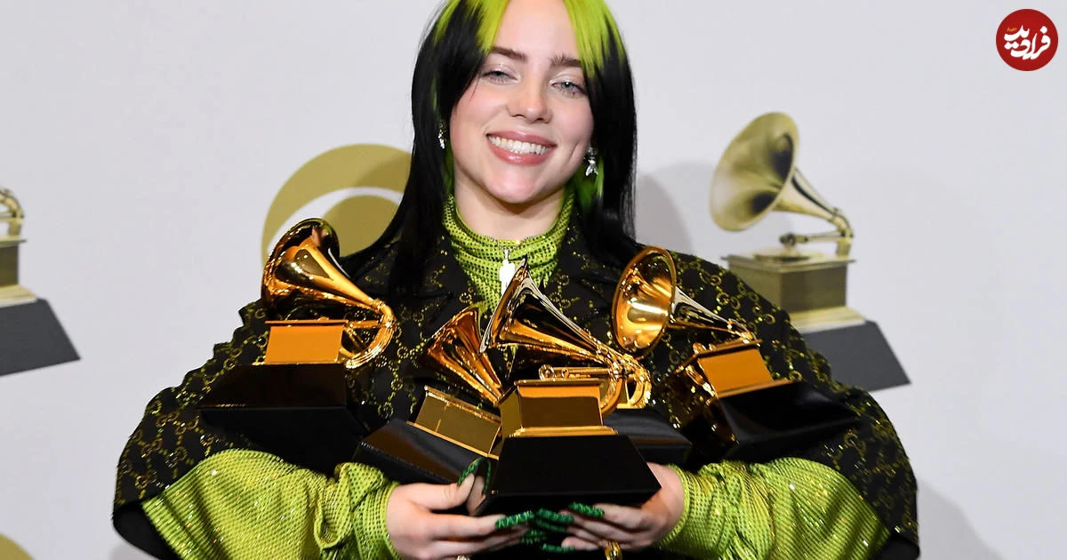 عکس؛ سفر در زمان؛ «بیلی ایلیش 16 ساله» در مراسم اهدای جوایز زنان در نیویورک؛ سال 1396 عکس؛ سفر در زمان؛ «بیلی ایلیش 16 ساله» در مراسم اهدای جوایز زنان در نیویورک؛ سال 1396