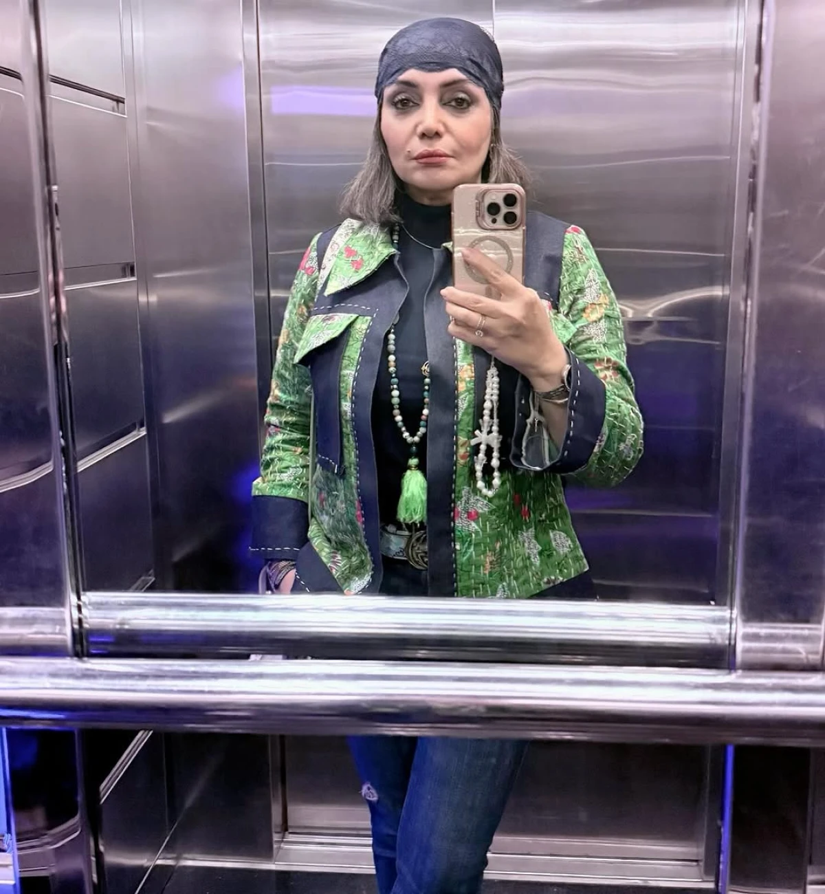 «استایل خاص الهام پاوه‌نژاد در سلفی جدید | ظاهر متفاوت و واکنش کاربران»