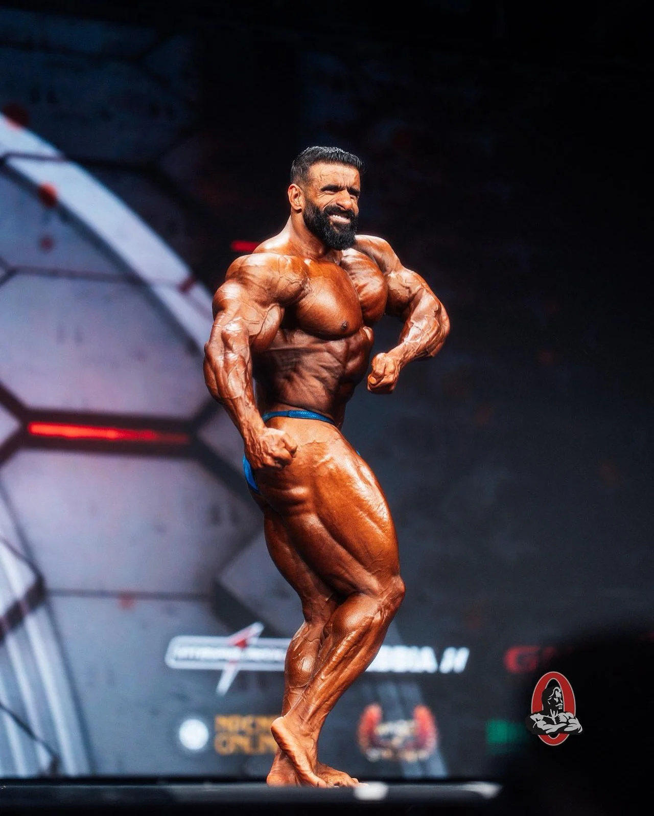 هادی چوپان | فیلم کامل فیگورهای گرگ ایرانی در فینال مستر المپیا ۲۰۲۵