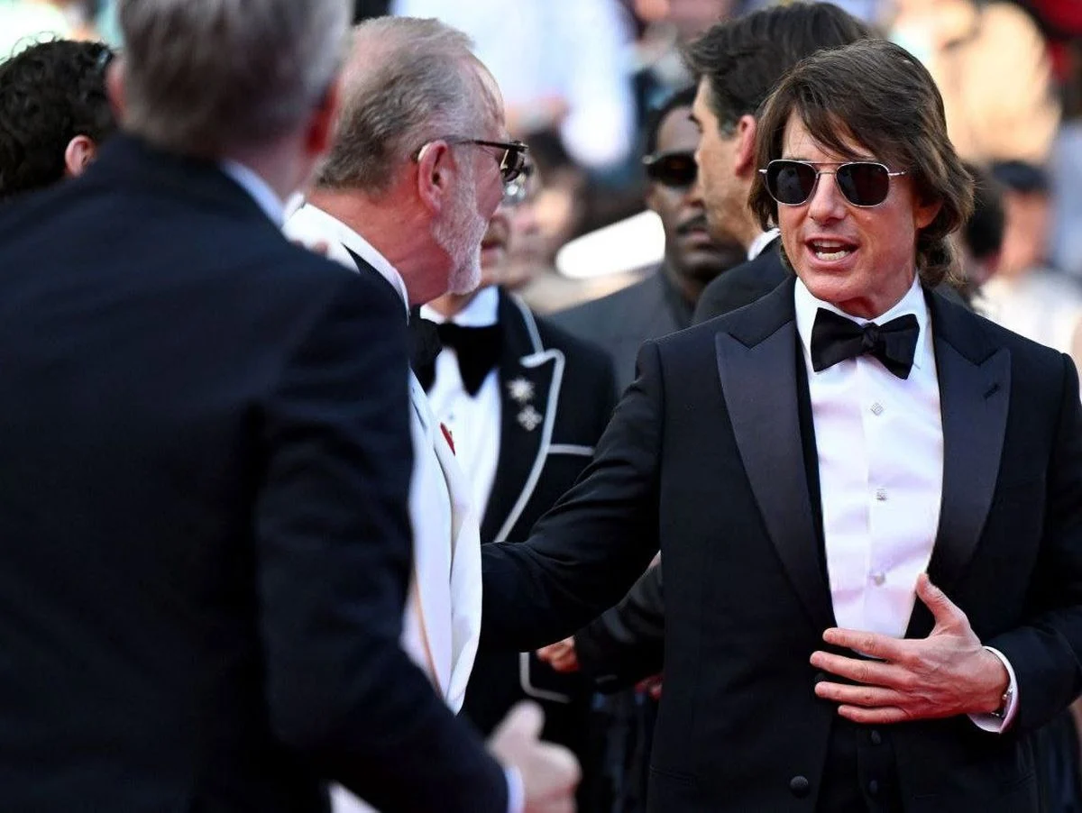 استایل جذاب تام کروز روی فرش قرمز جشنواره کن