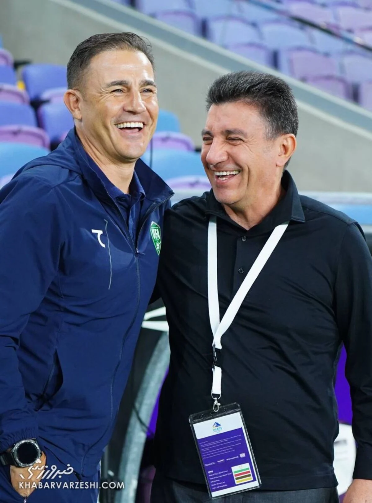 2025-11-18_19-56-14_093181-meylesokhan-ir قهقهه یک ایرانی و برنده توپ طلا/ ژنرالها قبل جنگ به هم وصل شدند +عکس