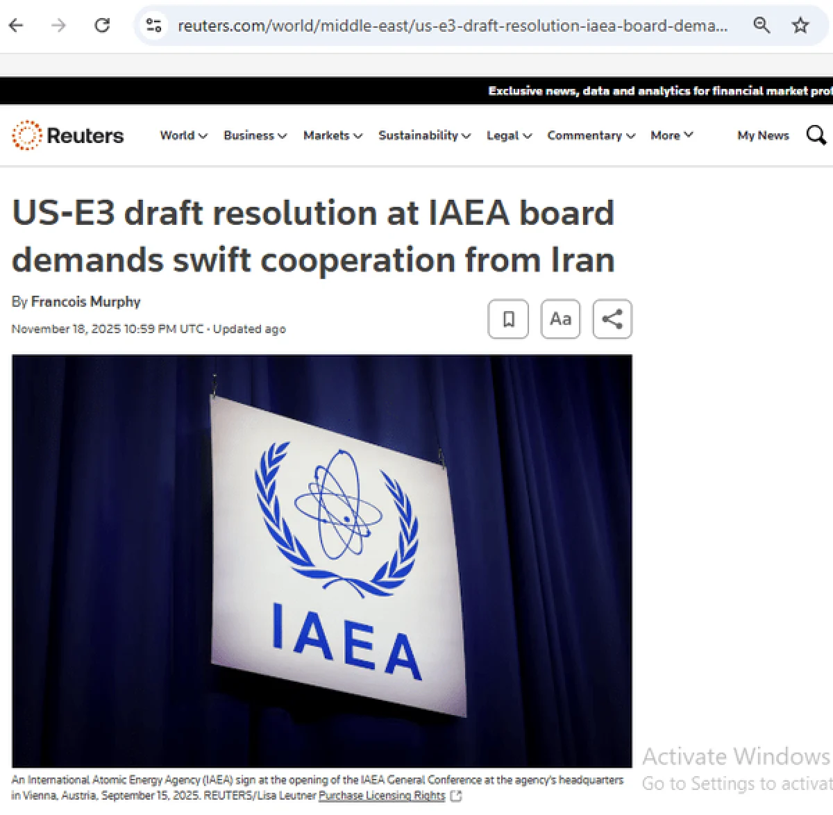 قطعنامه ضد ایرانی در شورای حکام آژانس اتمی تصویب شد | ۱۹ رأی موافق در برابر ۳ رأی مخالف قطعنامه ضد ایرانی در شورای حکام آژانس اتمی تصویب شد | ۱۹ رأی موافق در برابر ۳ رأی مخالف