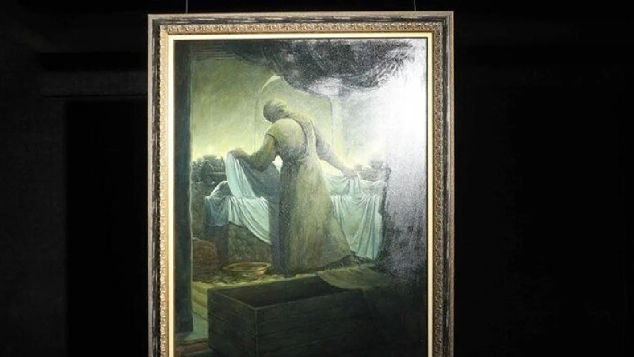 رونمایی از تابلوی «وداع آخر» محمدعلی نادری در آستانه شهادت حضرت فاطمه زهرا (س) رونمایی از تابلوی «وداع آخر» محمدعلی نادری در آستانه شهادت حضرت فاطمه زهرا (س)