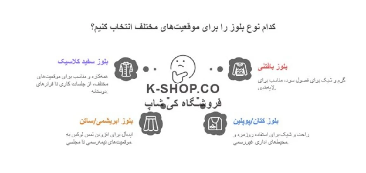 اینفو گرافی بلوز زنانه