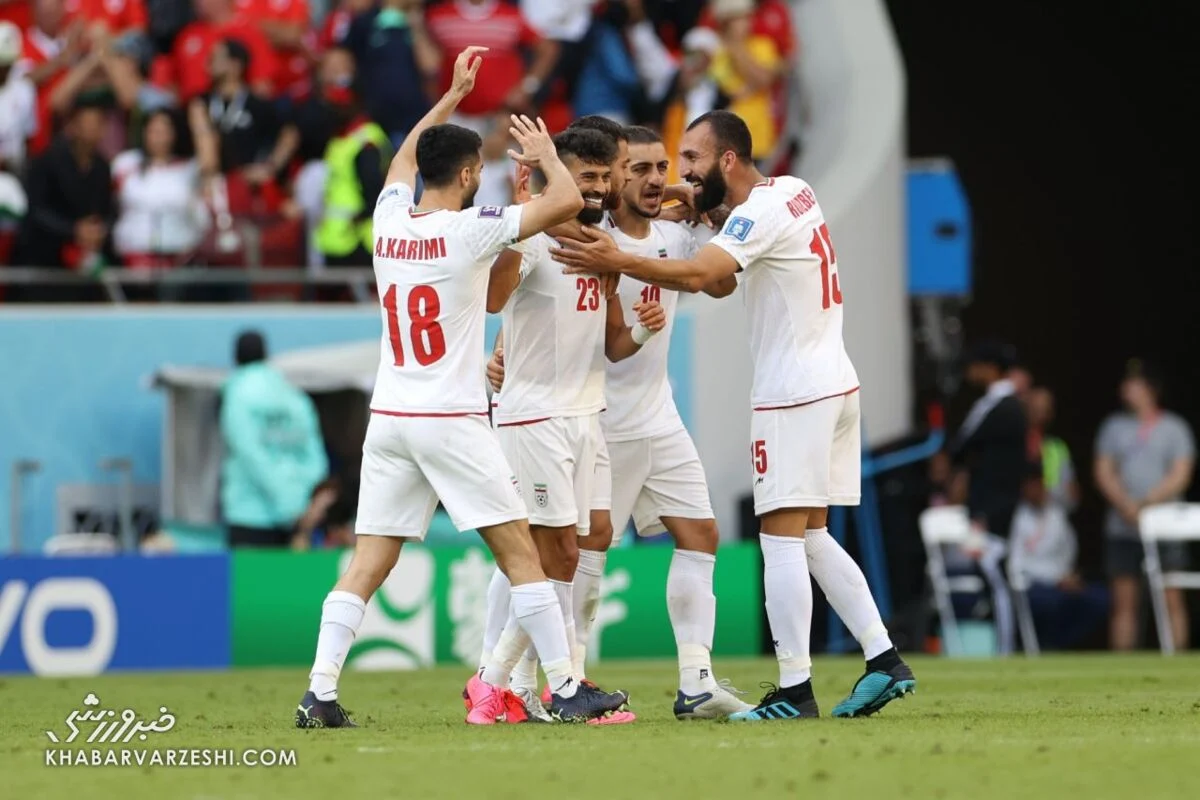 تیم ملی در بازی با ولز