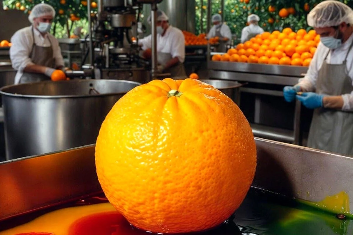 فیلم جنجالی رنگآوری پرتقالها در کارگاه؛ هشدار درباره سلامت میوههای بازار فیلم جنجالی رنگآوری پرتقالها در کارگاه؛ هشدار درباره سلامت میوههای بازار