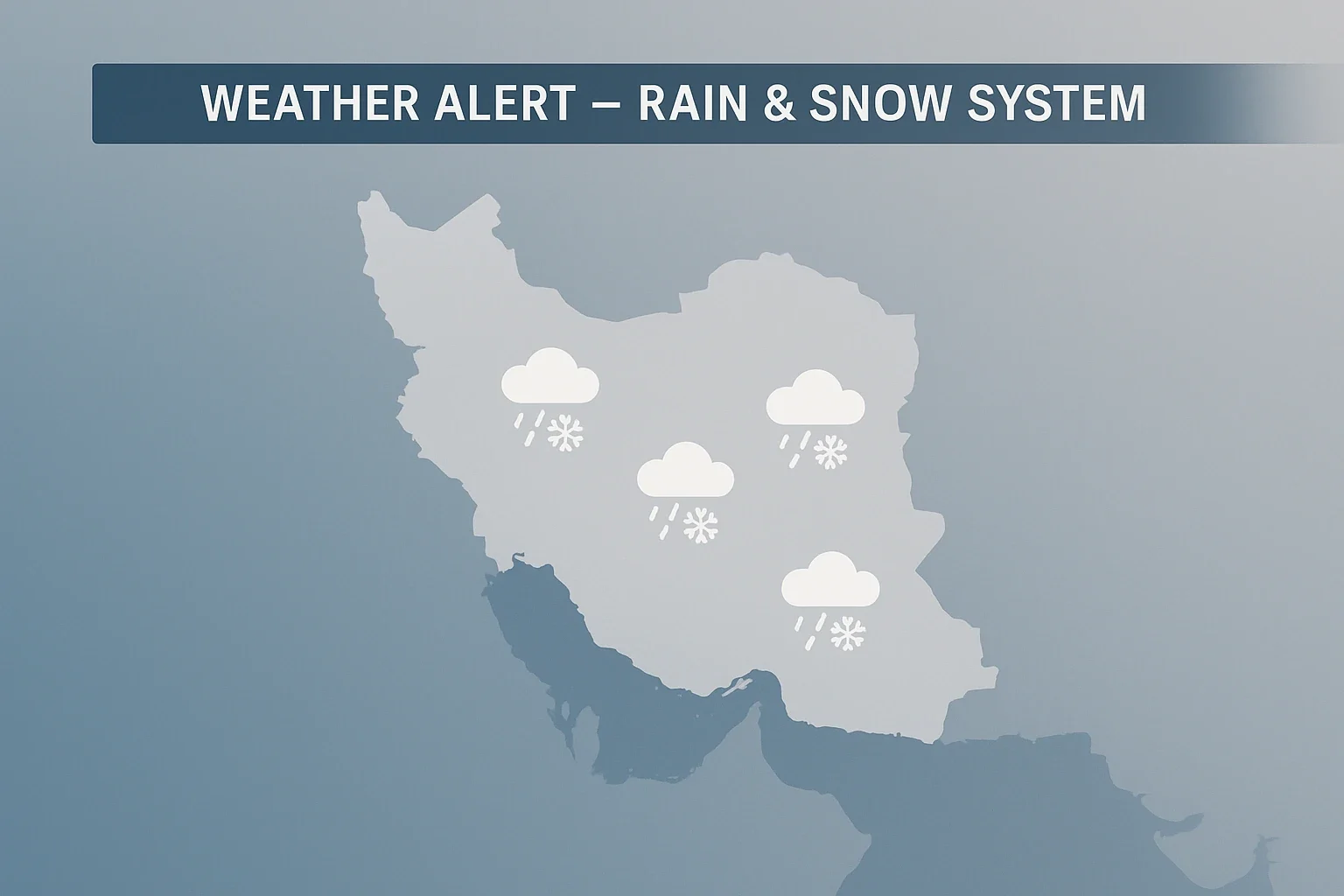 ورود سامانه بارشی جدید از دوشنبه؛ آغاز بارش برف و باران در ۱۵ استان کشور ورود سامانه بارشی جدید از دوشنبه؛ آغاز بارش برف و باران در ۱۵ استان کشور