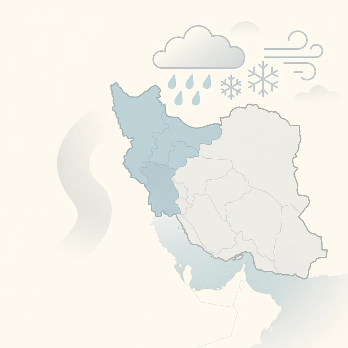 سامانه بارشی جدید از ۱۶ آذر وارد کشور می‌شود | باران، برف و کاهش دما در نیمه غربی