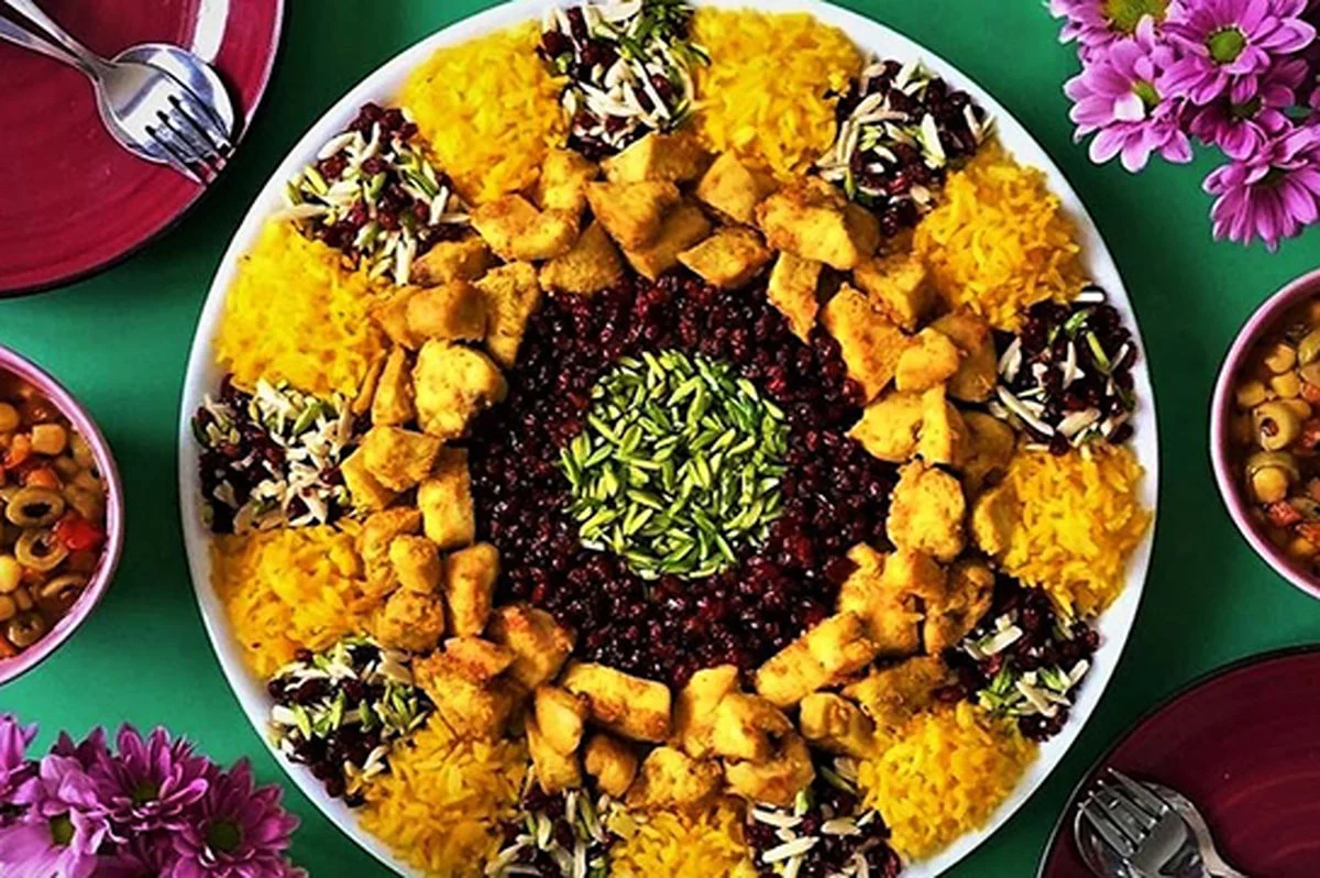 مرصعپلو، شاهپلو خوشرنگ و مجلسی شب چله مرصعپلو، شاهپلو خوشرنگ و مجلسی شب چله