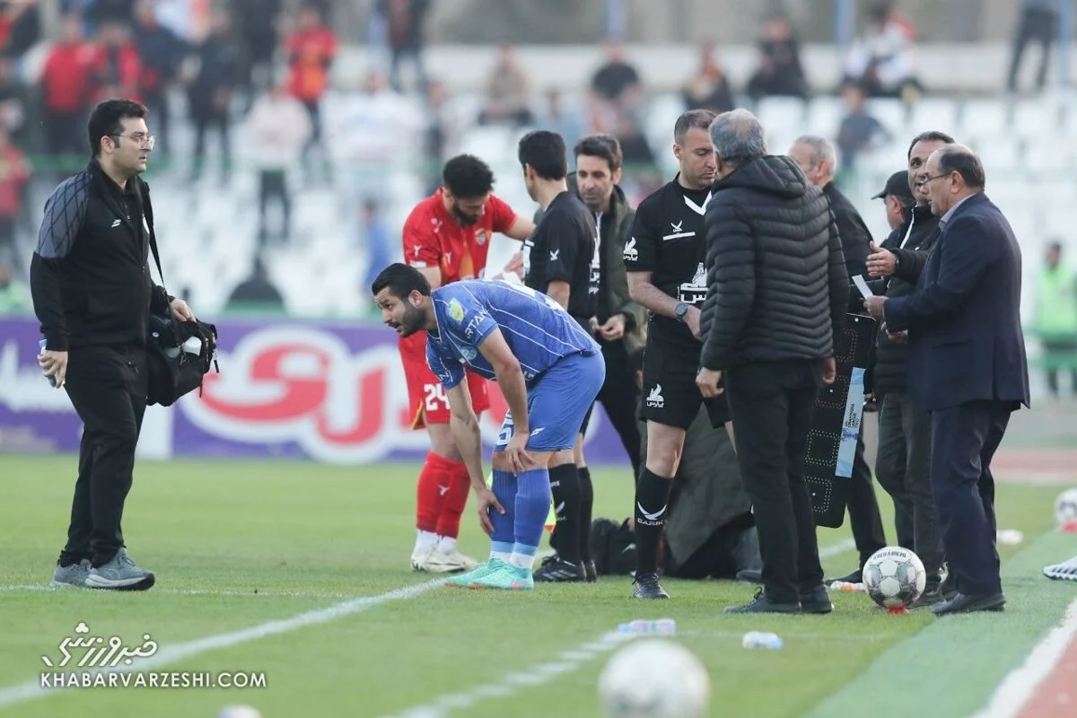 عارف غلامی در بازی با فولاد