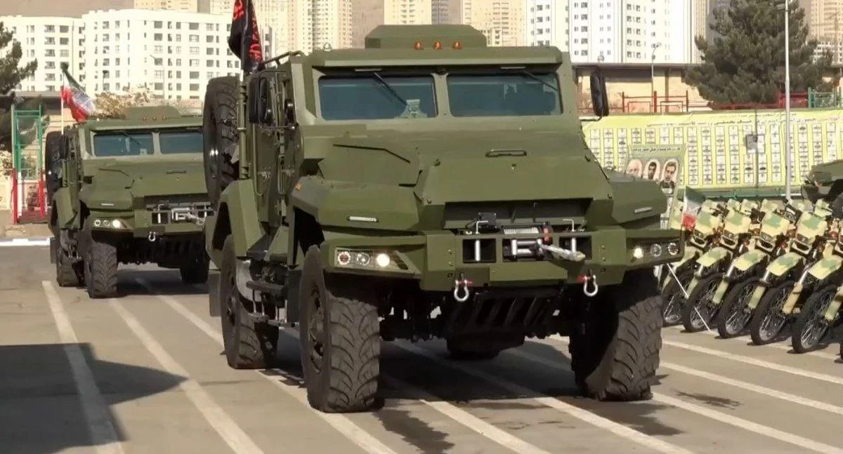 تصاویر خودروی ضد انفجار روسی در سیستان و بلوچستان تصاویر خودروی ضد انفجار روسی در سیستان و بلوچستان