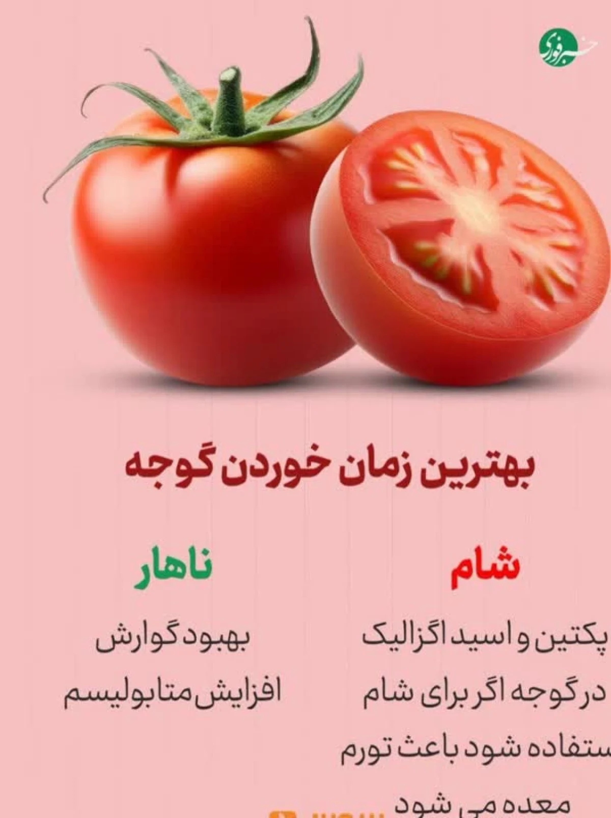 بهترین زمان خوردن موز، سیب، پرتقال و گوجه بهترین زمان خوردن موز، سیب، پرتقال و گوجه