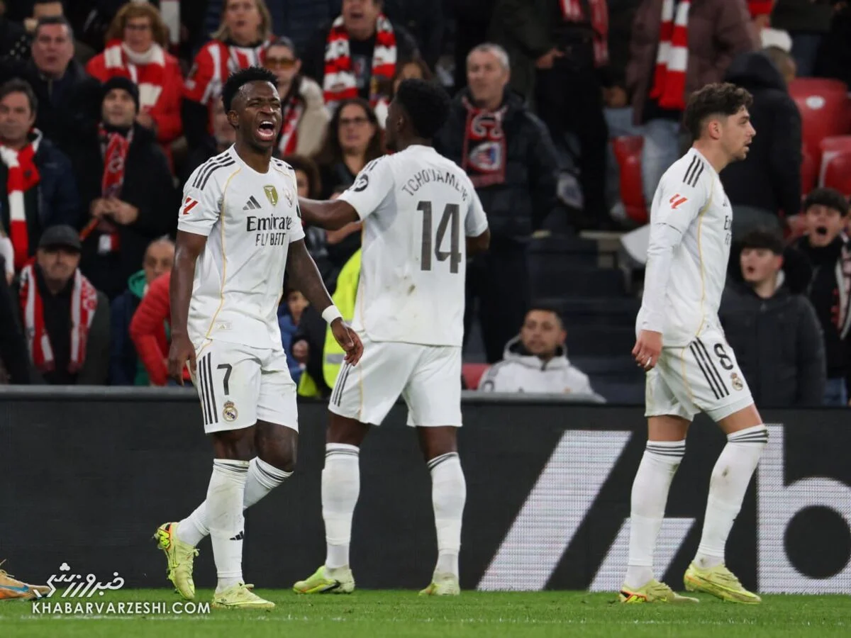 2025-12-04_08-06-53_203493-meylesokhan-ir اتلتیک بیلبائو ۰ - رئال مادرید ۳/ کهکشانیها روی لاک امباپه در تعقیب بارسلونا