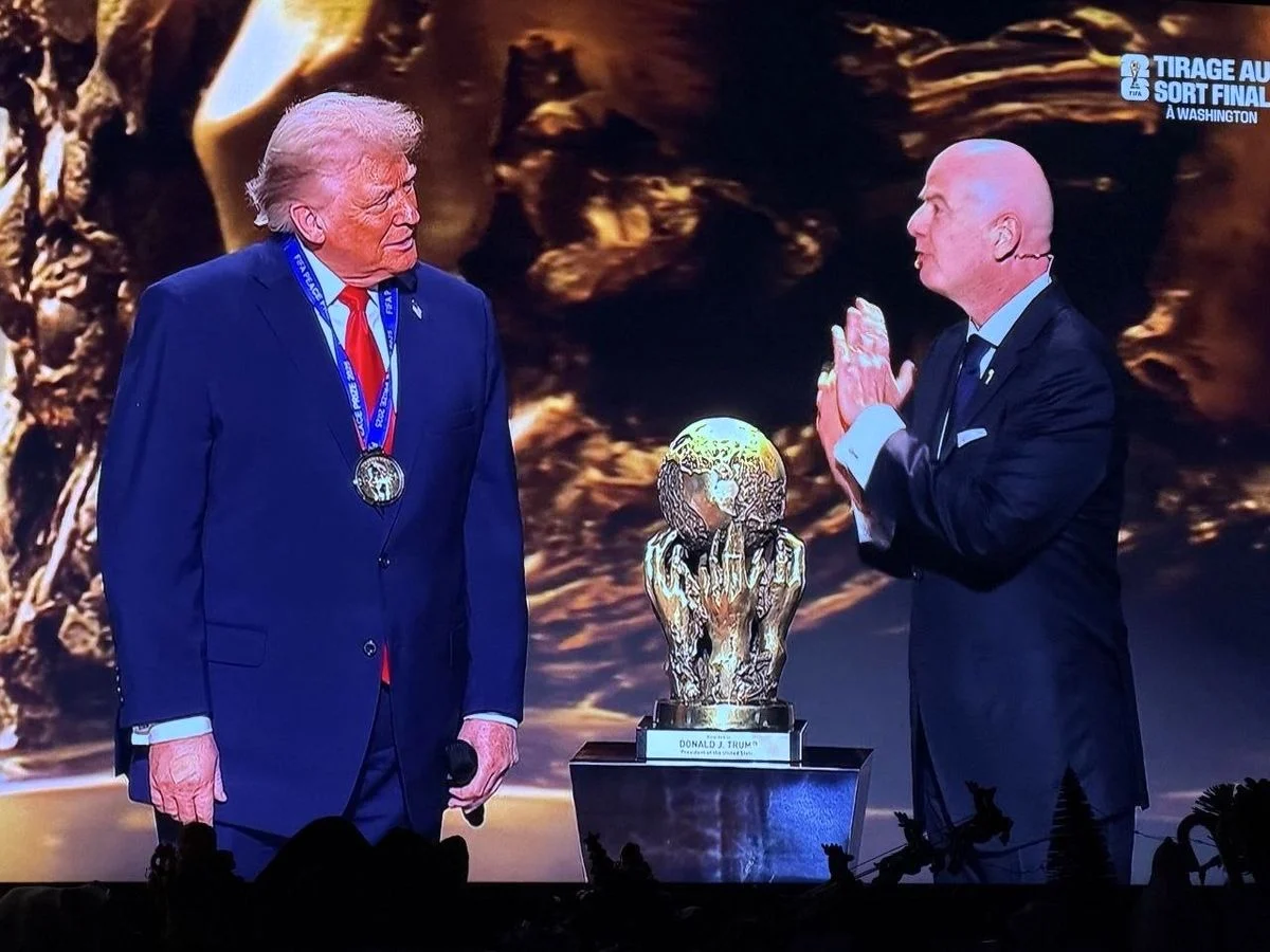 حرکت عجیب ترامپ در مراسم قرعه‌کشی جام جهانی