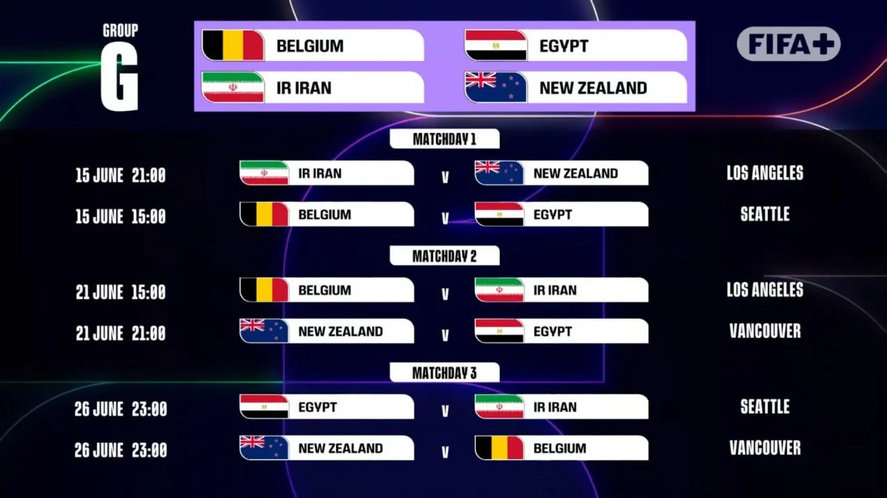هر سه مسابقه ایران در آمریکا؛ ساعت بازی‌های تیم ملی در جام جهانی اعلام شد
