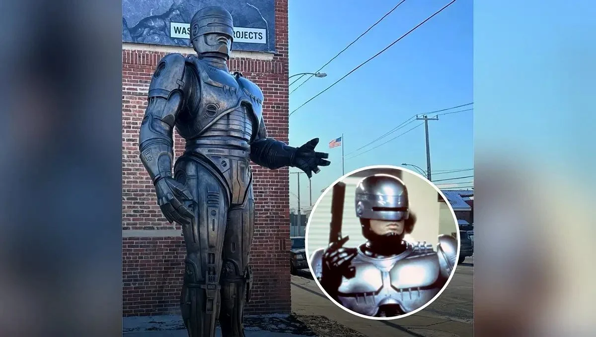 اخبار روز | مجسمه ۳.۳ متری پلیس آهنی اخبار روز | مجسمه ۳.۳ متری پلیس آهنی